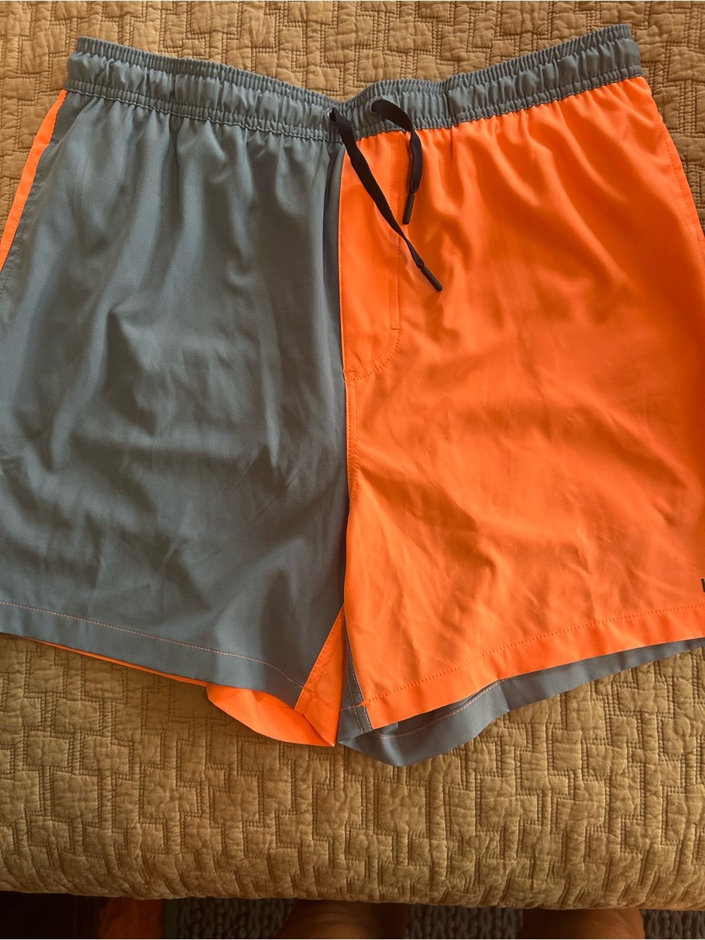 Huk Light Blue Mesh-Lined Shorts